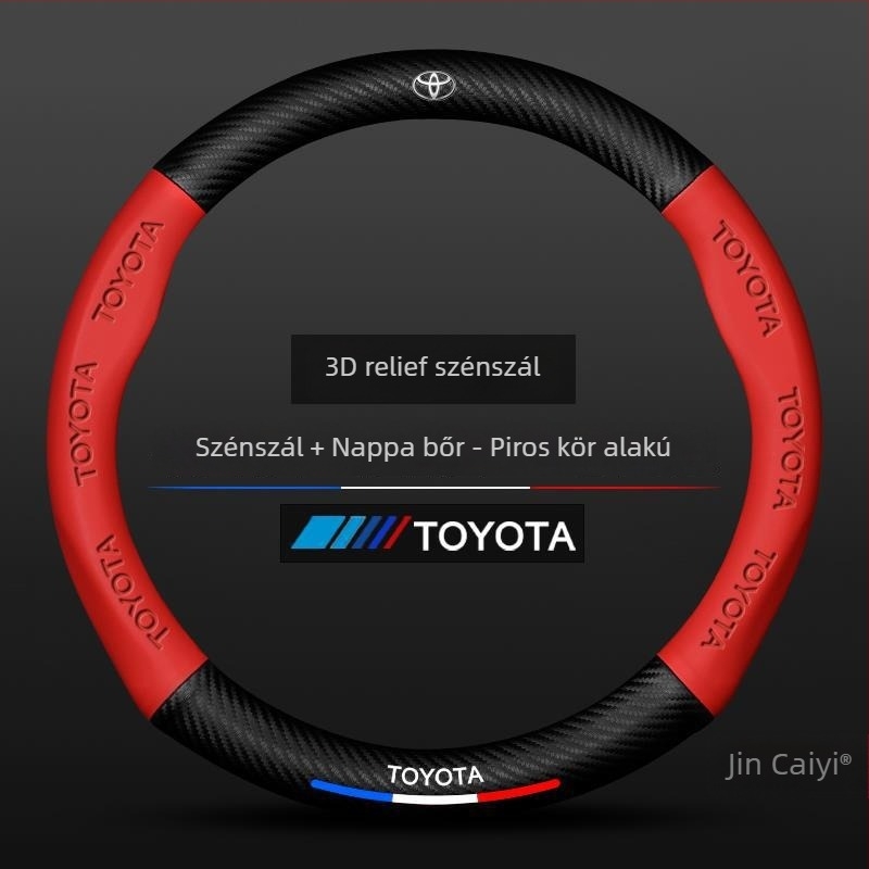 Sulemei sportos bőr kormánykerék borítás, Toyota Tundra 2007–2022, dedikált autós telepítés