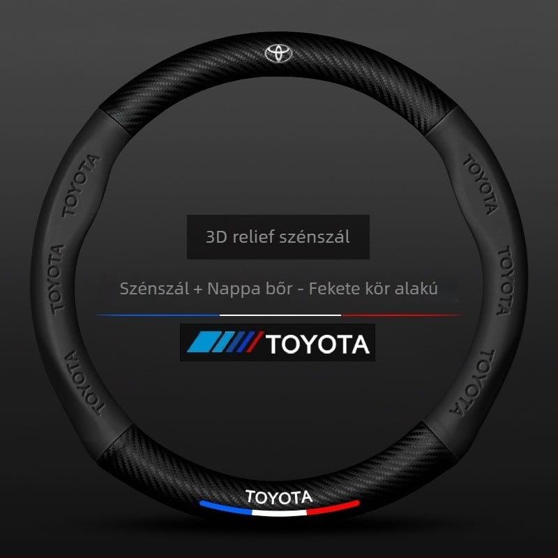 Sulemei sportos bőr kormánykerék borítás, Toyota Tundra 2007–2022, dedikált autós telepítés
