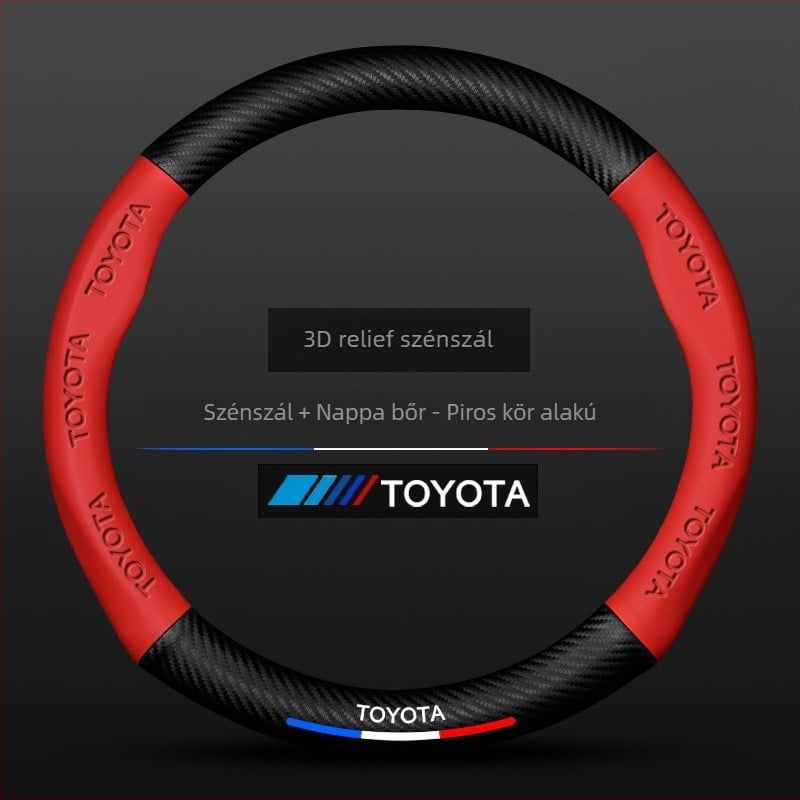 Sulemei sportos bőr kormánykerék borítás, Toyota Tundra 2007–2022, dedikált autós telepítés