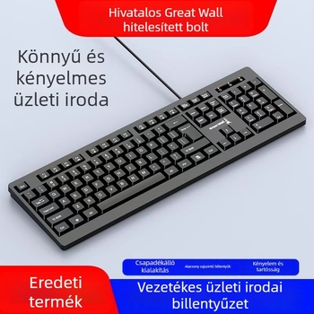 GW-T1 USB-s kötős billentyűzet és egér készlet – 1000dpi optikai szenzor, otthoni és irodai használatra