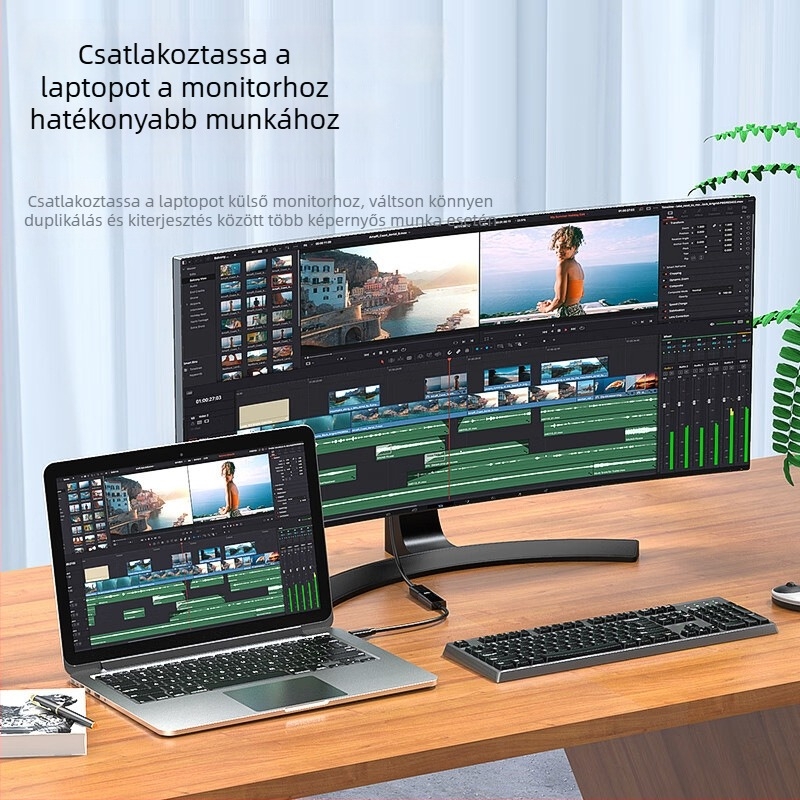 Type-C HDMI 4K60Hz adapter kábel rézmaggal