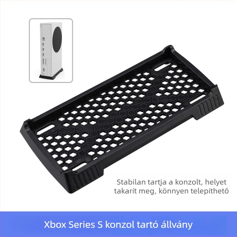 Xbox Series S tartó szellőző alaprésszel, ABS anyag, tömeg 52