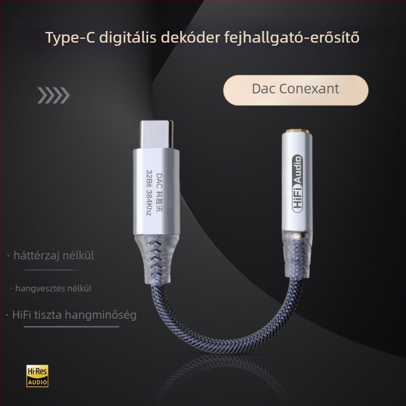 Type-C digitális DAC fülhallgató adapter kábel – Yang Zhi Chuang, modell JM, cikk JM, kompatibil Android és Apple