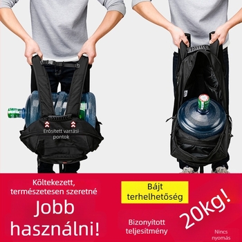 Férfi utazó hátizsák, 56–75 literes kapacitás, vízálló Oxford anyag, bővíthető kialakítás, illeszkedik 16 hüvelykes laptophoz, légpárnás vállpántok