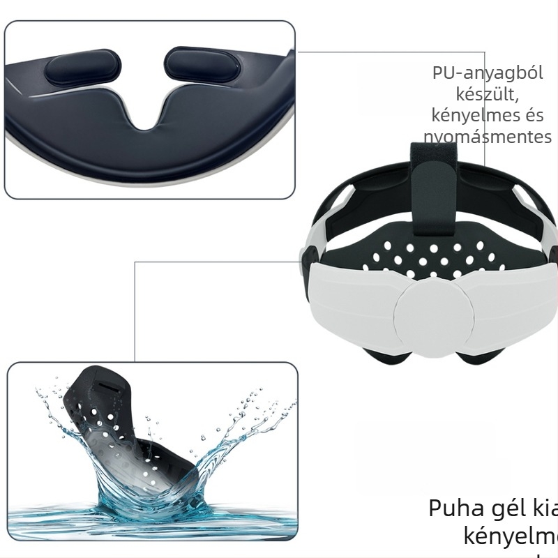 Meta Quest 3 VR kiegészítő: súlycsökkentő fejfedő, ergonómikus kialakítás, OEM gyártás, forgalomba hozatal 2023-09-30