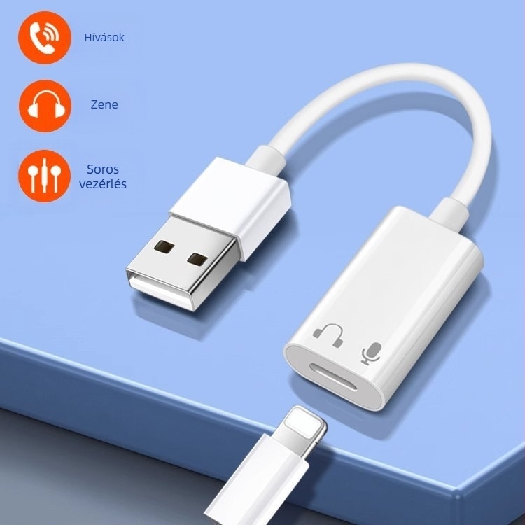 Yinhe XBL-223 Type-C to Lightning fejhallgató adapter Apple iPhone-hoz