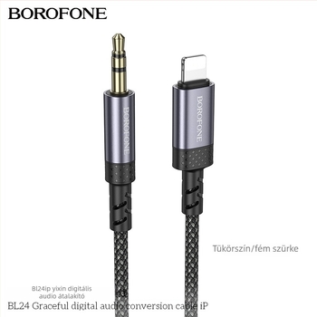 BOROFONE BL24 iP Audió kábel (Model: BL24 iP; Type: Audio cable; Gold plated; Tinned copper wire; ROHS)