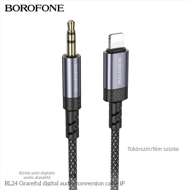 BOROFONE BL24 iP Audió kábel (Model: BL24 iP; Type: Audio cable; Gold plated; Tinned copper wire; ROHS)