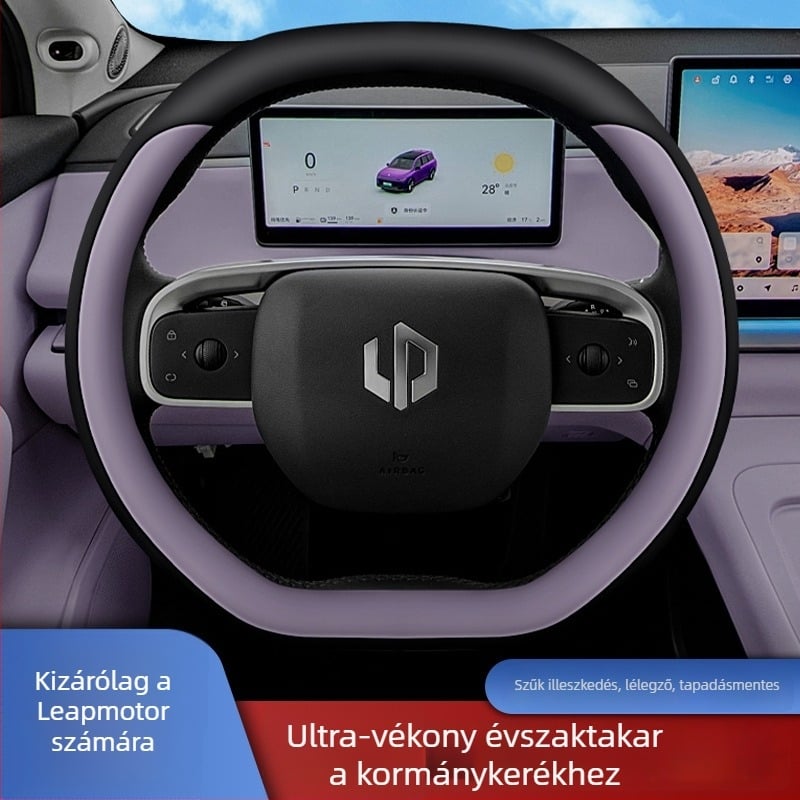 Kormánykerék borítás Hui Li, ultra vékony, Nappa bőr, minden évszakra, dedikált telepítés