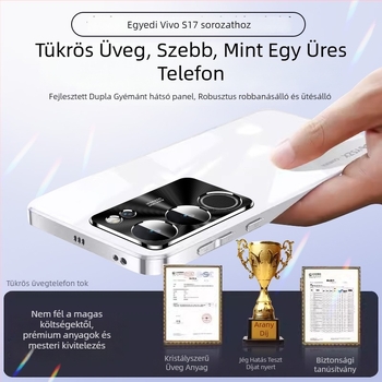 Vivo S17 tok teljes lencsevédeléssel, ütésálló, jeges matt felület, prémium üzleti stílus férfiaknak és nőknek