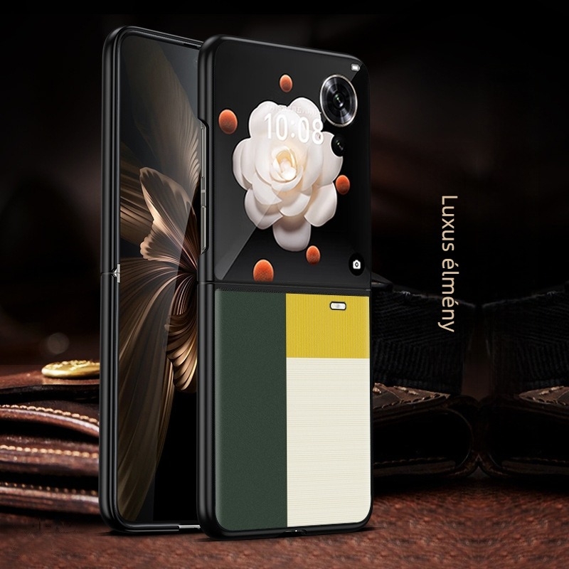 Honor MagicVFlip hajtogatható kijelzős telefon tok - Műbőr, Matt felület, Ütközésvédő, Személyre szabható