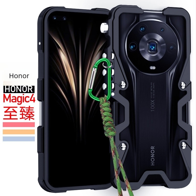 Fém hátlapi tok Honor Magic4 Ultimate Edition – teljes lefedettségű védelem, ütésálló