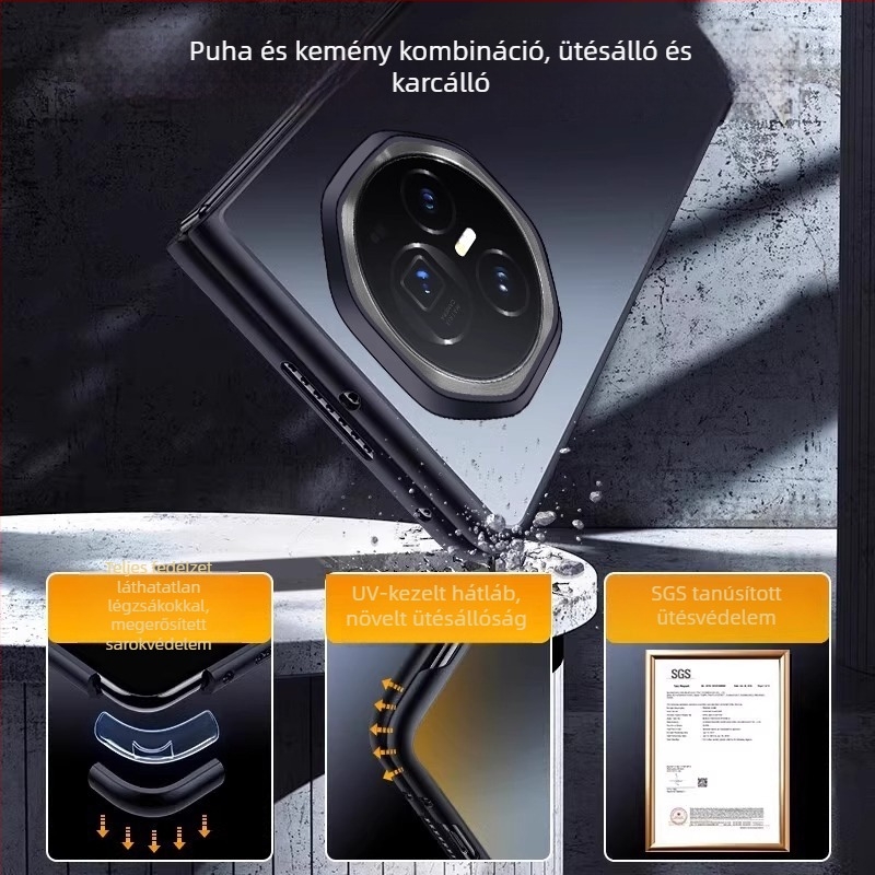 Honor MagicV3 tok, teljes körű védelem, TPU, matt felület, ütésálló és esésálló, kompatibilis HONOR