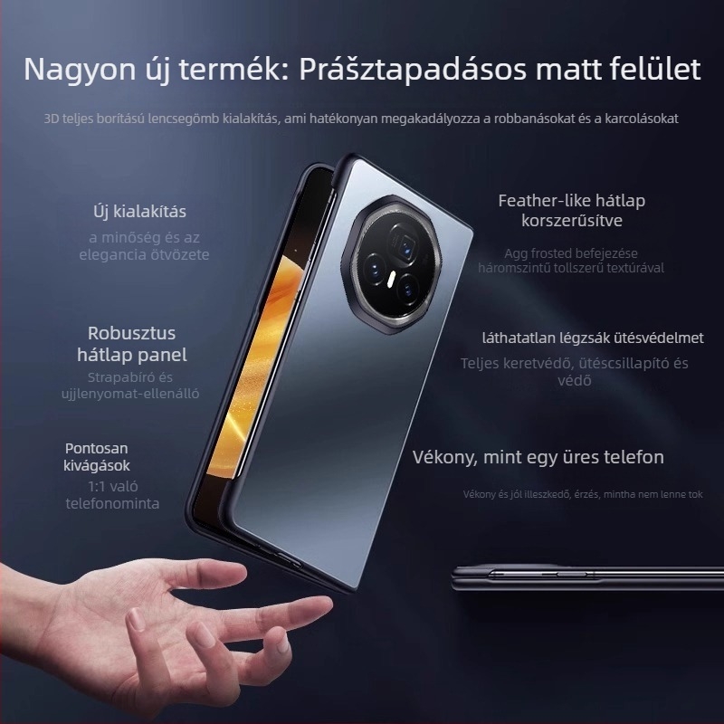 Honor MagicV3 tok, teljes körű védelem, TPU, matt felület, ütésálló és esésálló, kompatibilis HONOR