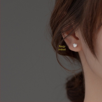 Fülbevaló S999 ezüst, Ruyi csomó, csavaros hátsó, tiszta ezüst, divat OL