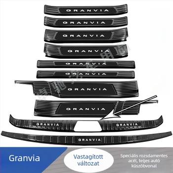 Gravia küszöb rúd – üdvözlő pedál és csomagtartó védő, dekoratív hátsó rúd matrica, Toyota-kompatibilis