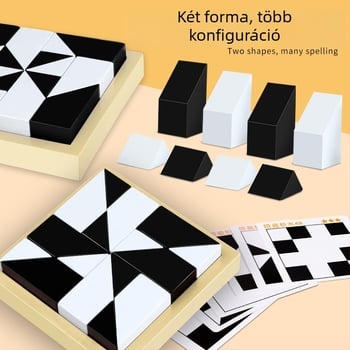 Gyermekek számára készült oktatási építőblokkokkal töltött puzzle: nagy méretű ABS műanyag blokkok, 0–38 darab, 4–6 éveseknek, DIY-barát