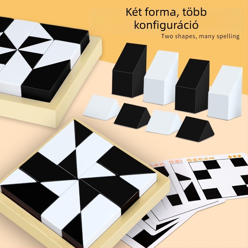 Gyermekek számára készült oktatási építőblokkokkal töltött puzzle: nagy méretű ABS műanyag blokkok, 0–38 darab, 4–6 éveseknek, DIY-barát