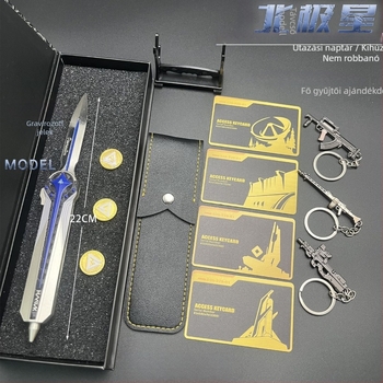 Ötvözetből készült fegyver modell játék teleszkópos Polaris kés – statikus modell, 14+ korosztály