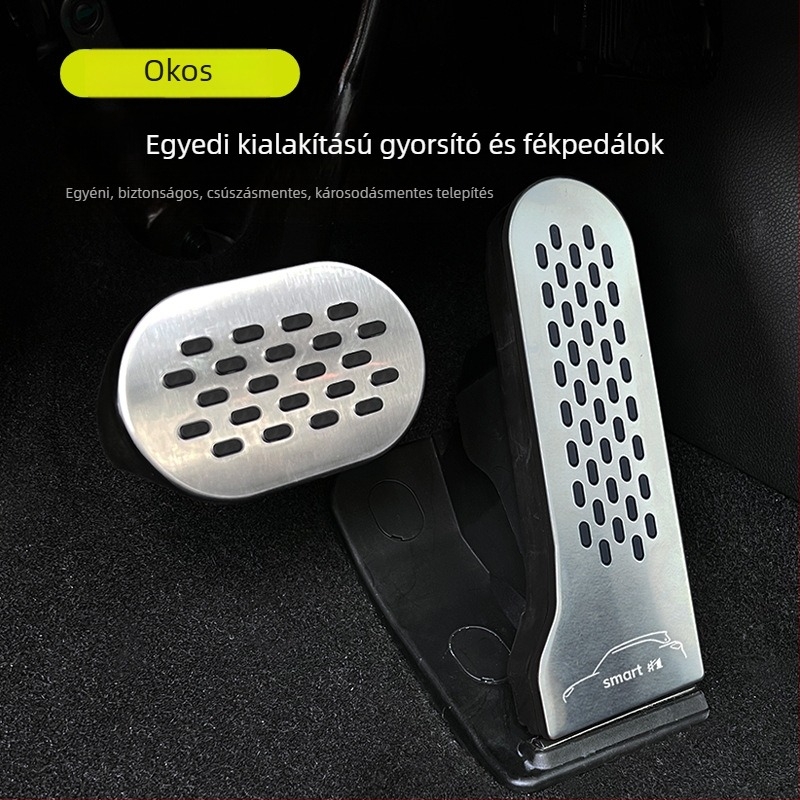 Smart Elf No.1 gyorsító- és fékpedál készlet – rozsdamentes acél, verzió 3
