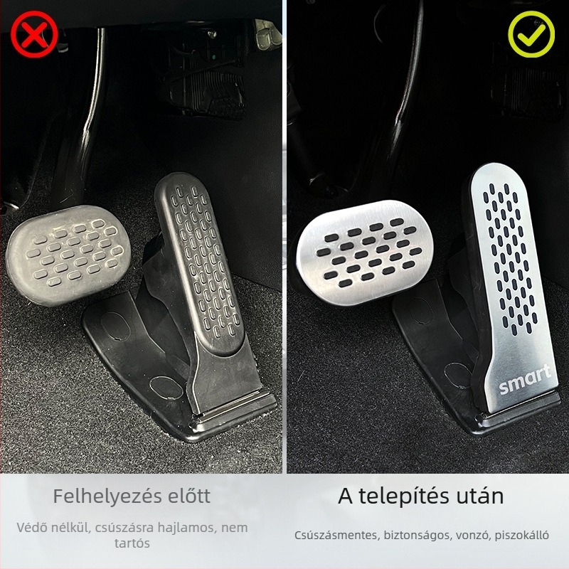 Smart Elf No.1 gyorsító- és fékpedál készlet – rozsdamentes acél, verzió 3
