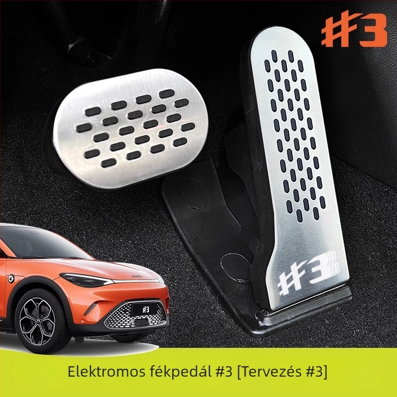 Smart Elf No.1 gyorsító- és fékpedál készlet – rozsdamentes acél, verzió 3