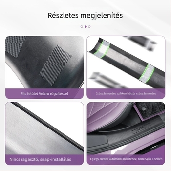 Műanyag küszöbvédő Xiaomi SU7-hez, karbon mintázattal, anti-slip panel a csomagtartóhoz