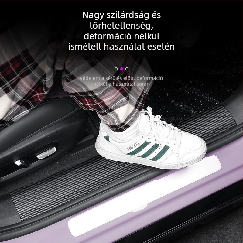 Műanyag küszöbvédő Xiaomi SU7-hez, karbon mintázattal, anti-slip panel a csomagtartóhoz