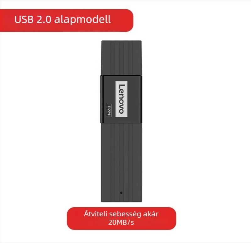 Lenovo USB 2.0/3.0 Kártyaolvasó – SD/TF támogatás, külső telepítés, Modellek: D221/D231/D204