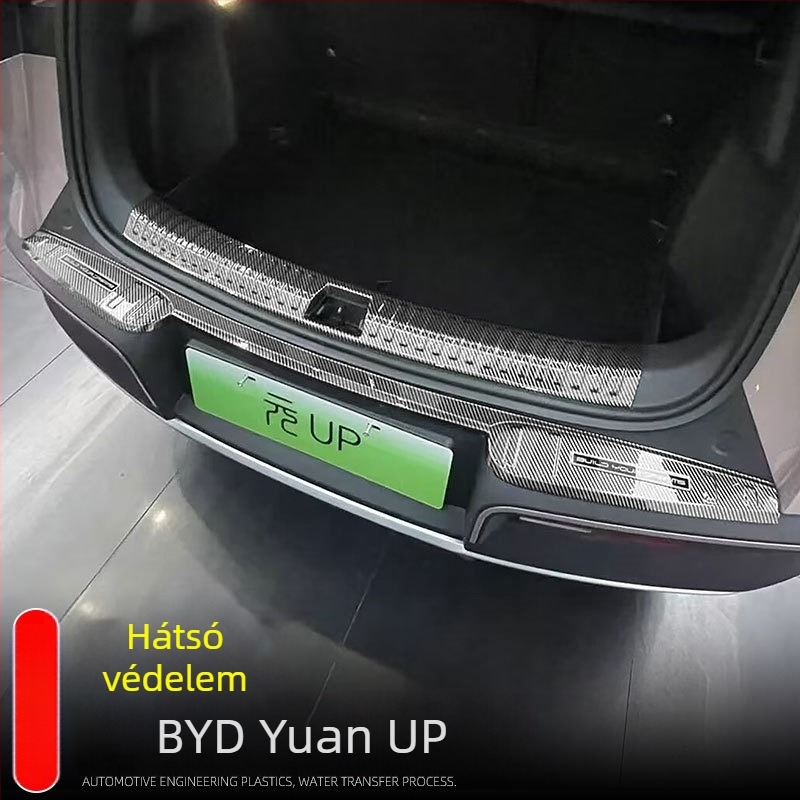 BYD Yuan Up külső díszítő készlet: küszöbprofilok, üdvözlő pedál, hátulsó tetővédőlemez, hátsó védőlemez (Márka: Little music king; Anyag: Műanyag; Kompatibilis: 24 BYD Yuan Up modell)