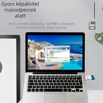 2-in-1 USB 2.0 SD/TF kártyaolvasó, külső, ABS műanyag