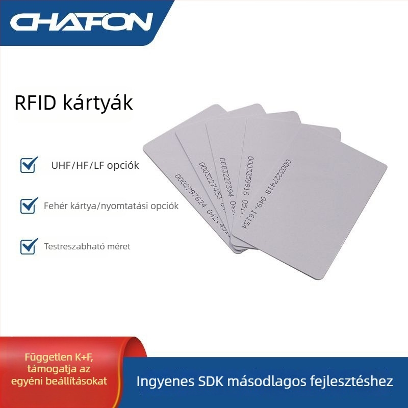 CF601 asztali RFID olvasó/kiadó — érintésmentes ISO18000-6C (EPC GEN2), 860–960 MHz, érzékelési tartomány 0–50 cm, olvasási idő 0,01 s, SDK és demonstrációs szoftverrel