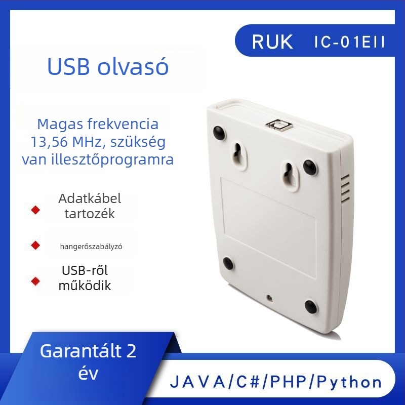 IC-01EII USB NFC Kártyaolvasó/Író NTAG213/NTAG215/NTAG216 | 13,56 MHz | Olvasási tartomány 1-8 cm