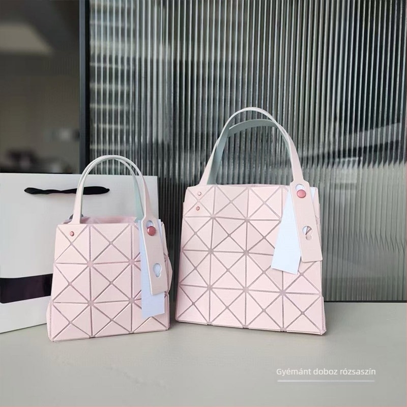 25 új PVC hónaljtáska — mini négyzet alakú doboz geometrikus rombusz mintával nőknek