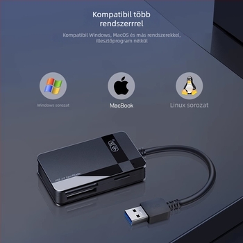 All-in-One USB 3.0 kártyaolvasó C368 – külső, CF/SD/TF támogatás