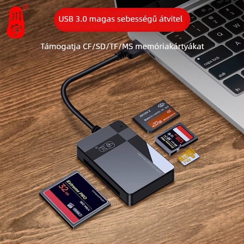 All-in-One USB 3.0 kártyaolvasó C368 – külső, CF/SD/TF támogatás