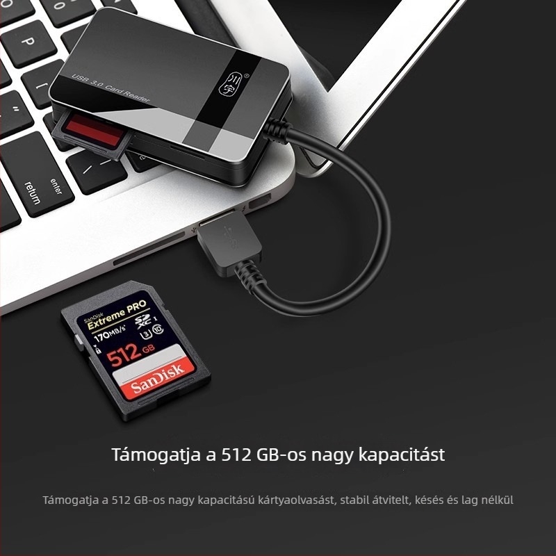 All-in-One USB 3.0 kártyaolvasó C368 – külső, CF/SD/TF támogatás