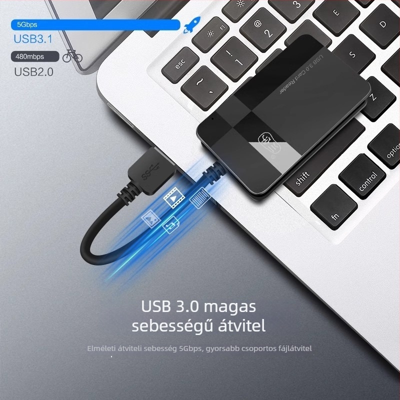 All-in-One USB 3.0 kártyaolvasó C368 – külső, CF/SD/TF támogatás