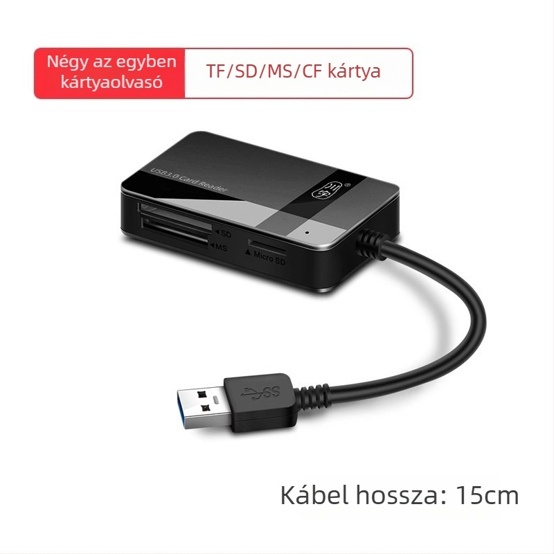 All-in-One USB 3.0 kártyaolvasó C368 – külső, CF/SD/TF támogatás