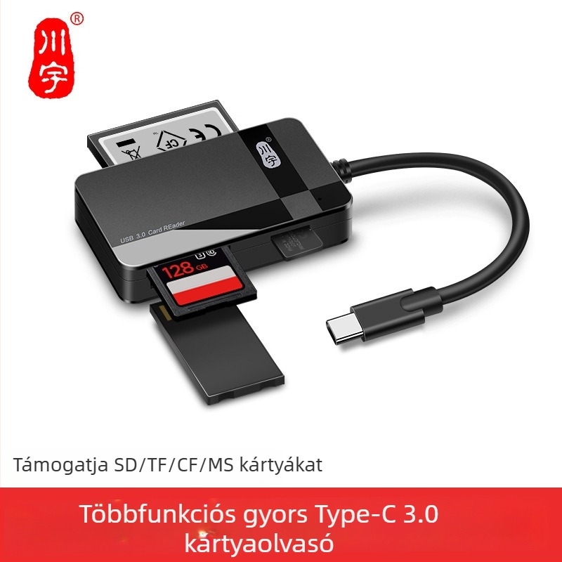 All-in-One USB 3.0 kártyaolvasó C368 – külső, CF/SD/TF támogatás