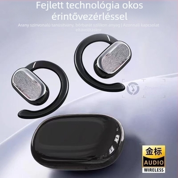 Nyitott kialakítású vezeték nélküli sportfülhallgatók – Bluetooth 5.49, 10 m hatótáv, 4–8 órás üzemidő, sztereó hang, hangvezérlés és digitális kijelző, vízálló