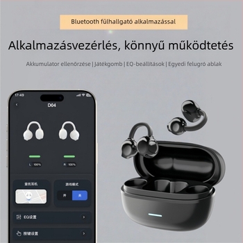 Klipszes Bluetooth fülhallgatók AI hangasszisztenssel, vízálló, zajcsökkentés, akkumulátor üzemideje 4–8 óra