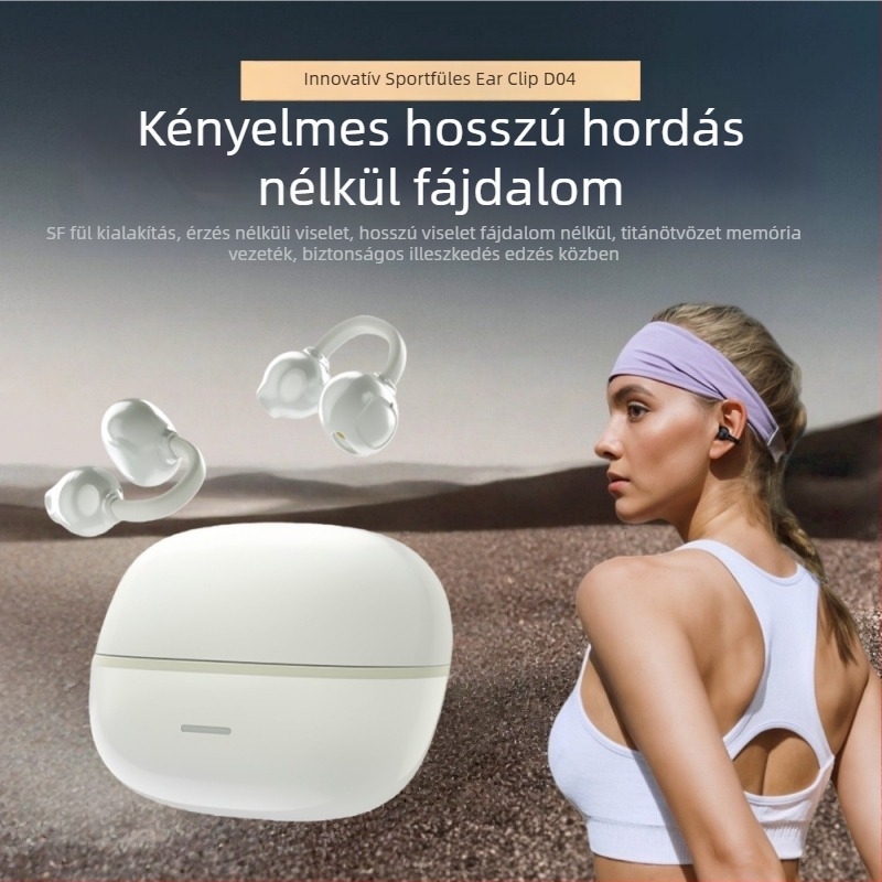 Klipszes Bluetooth fülhallgatók AI hangasszisztenssel, vízálló, zajcsökkentés, akkumulátor üzemideje 4–8 óra
