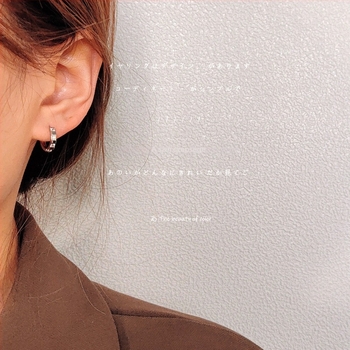Réz cirkón fülbevalók, 14K bevonattal, geometriai kialakítás, könnyű luxus, 2025 nyár