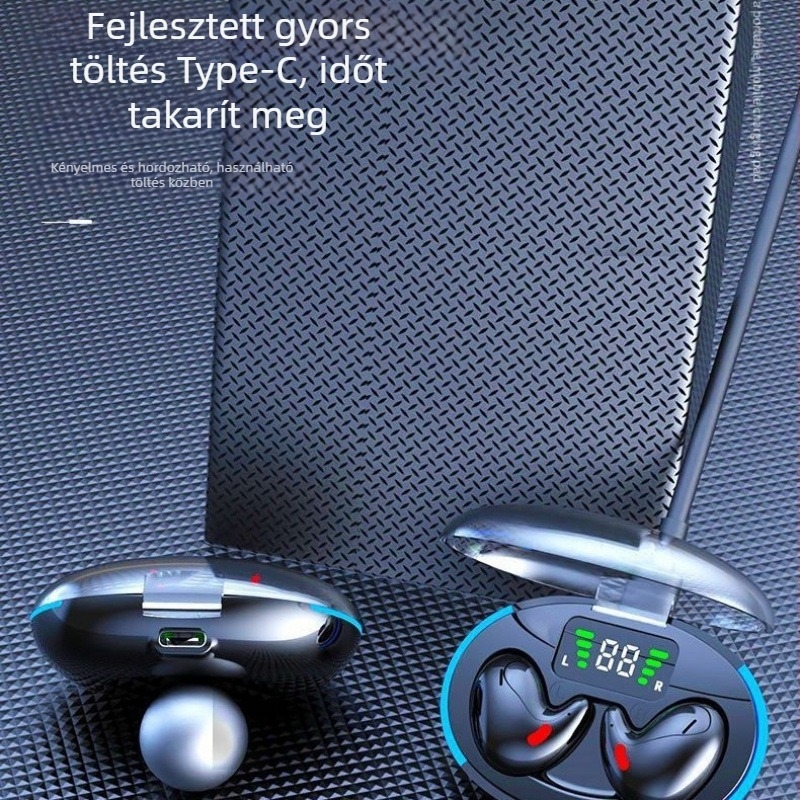 In-Ear Bluetooth Vezeték nélküli fülhallgató Huawei chippel, Sztereó hangzás, Akkumulátor 8 óránál hosszabb, IPX3 vízálló, mini láthatatlan dizájn