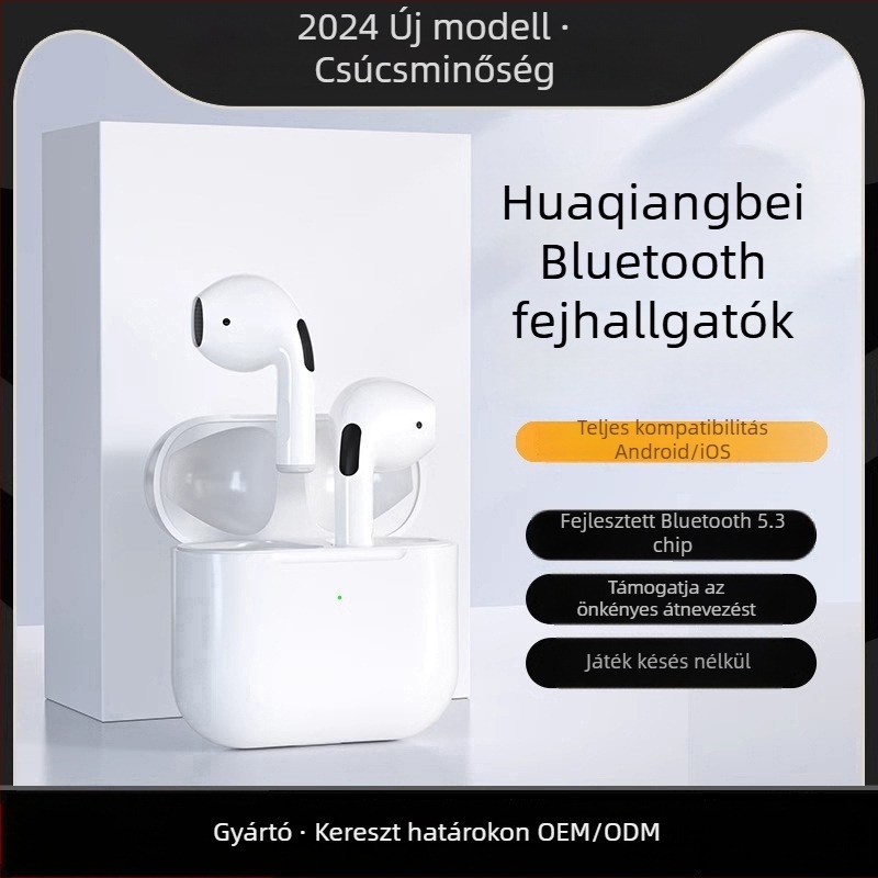 Bluetooth vezeték nélküli fülhallgató, vízálló, sztereó hang, többpontos csatlakozás, akár 4 óra üzemidő, Bluetooth 5.3, 10 m hatótáv