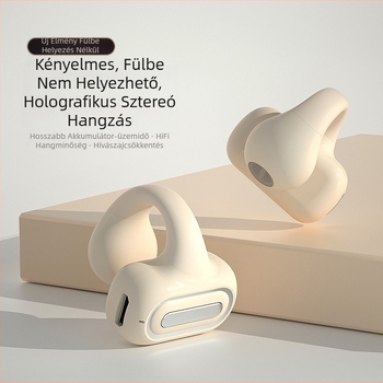 Air7 Bluetooth fülklipsz fejhallgató, nagy akkumulátorral, mono, vezeték nélküli gaming fejhallgató, csontvezetés technológiával