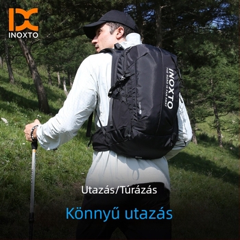Szabadidős sport hátizsák (uniszex, nylon, vízálló, görbült vállpántok, nagy kapacitás) túrázásra és hegymászásra