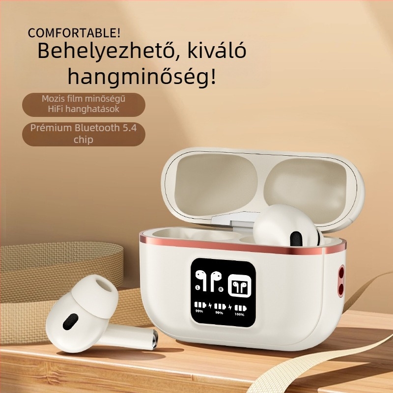 Vezeték nélküli Bluetooth In-Ear fülhallgatók sporthoz — alacsony késleltetés játékhoz, zajcsökkentés, üzemideje 4–8 óra, Bluetooth 5.4, hatótávolság 10 m