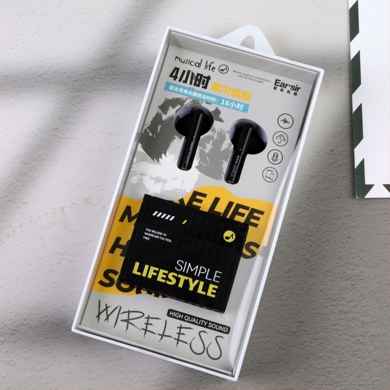 Valódi vezeték nélküli Bluetooth stereó fülhallgatók, in-ear kialakítás, Bluetooth 6.0, üzemidő >8 óra, átviteli távolság 15 m